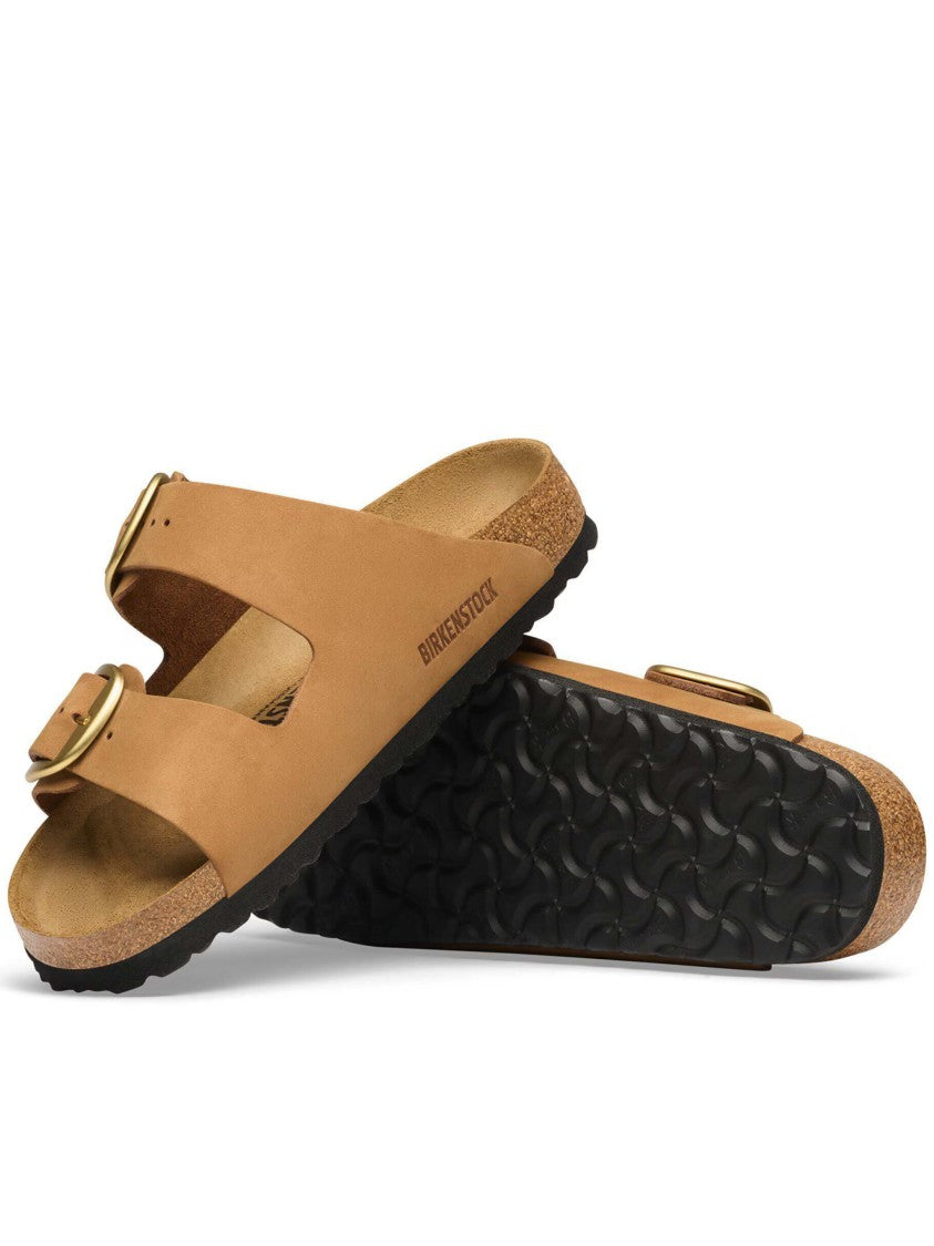 Birkenstock Adjustable Buckle Sandal With Contoured Cork Footbed