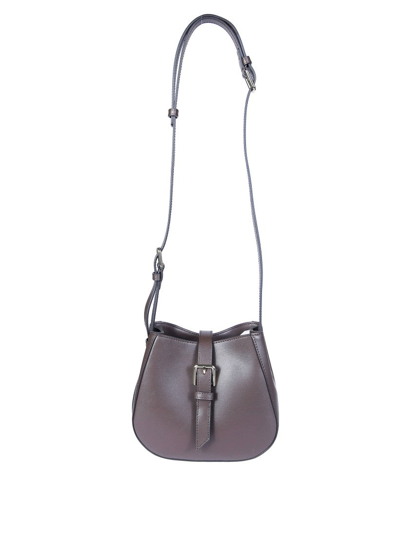 Furla Dora Compact Brown Mini Bucket Bag