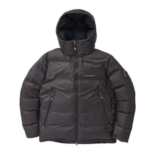 Teton Bros Hooded Padded Jacket With Quilted Design And High Collar