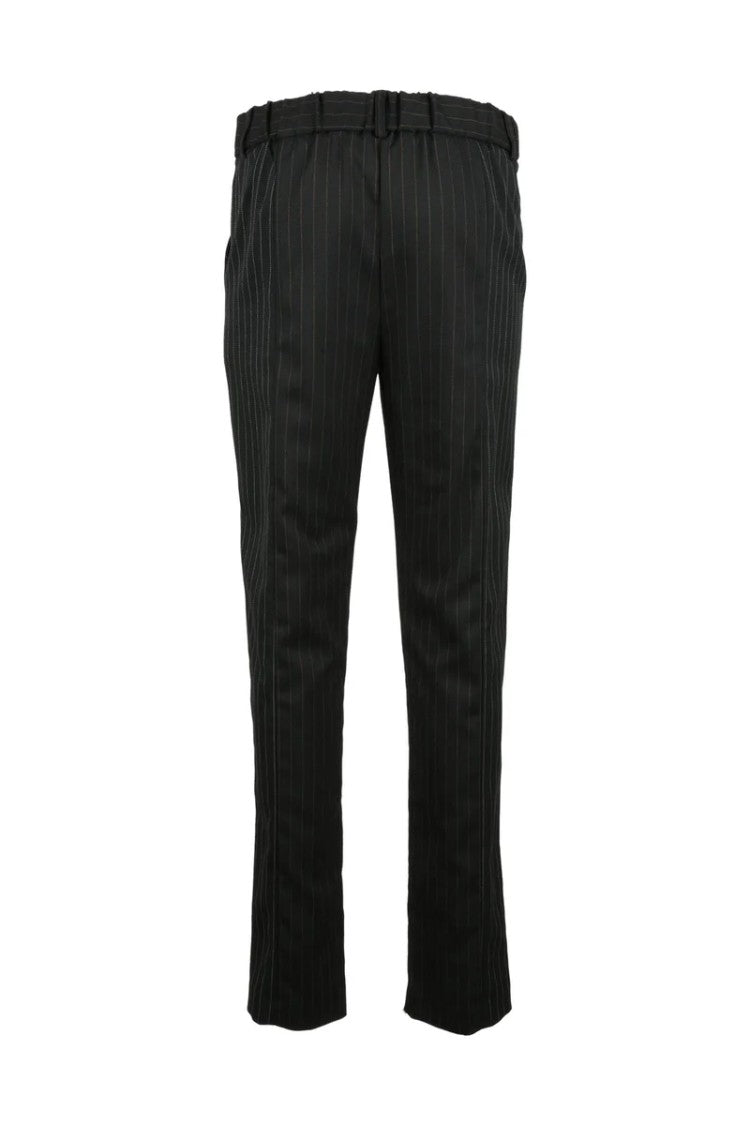 Collection Privee? Stretch Trousers - Black/Brown
