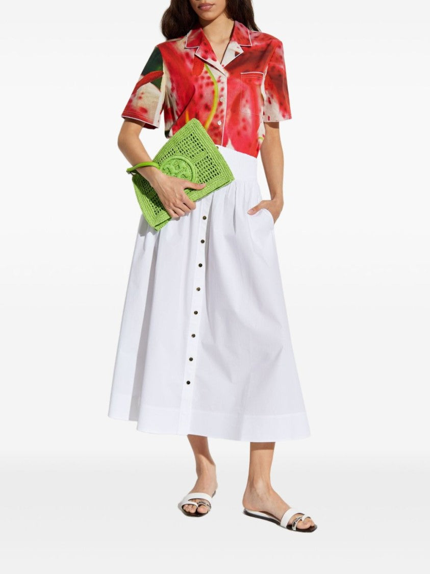 Tory Burch Multicolor Floral Print Shirt