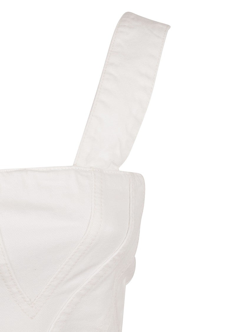 Stella Mccartney Fitted Mini Dress With Structured Seams