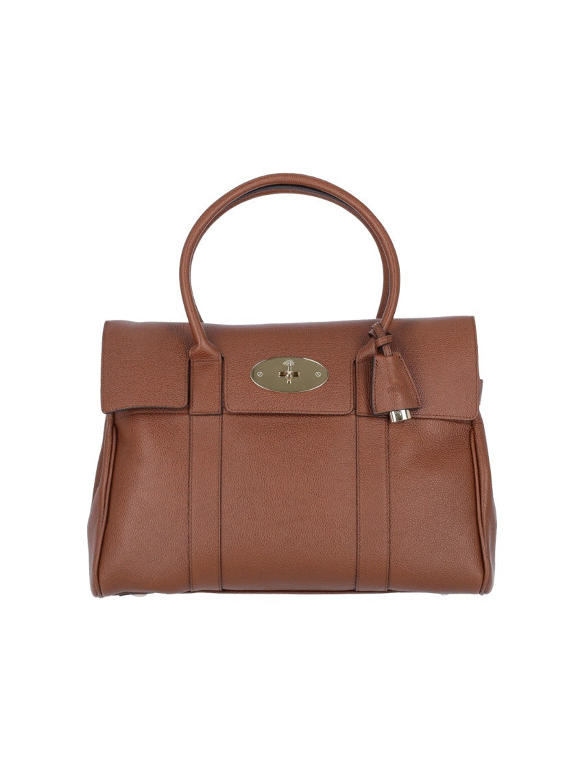 Mulberry Brown Bayswater Grain Leather Shoulder Bag