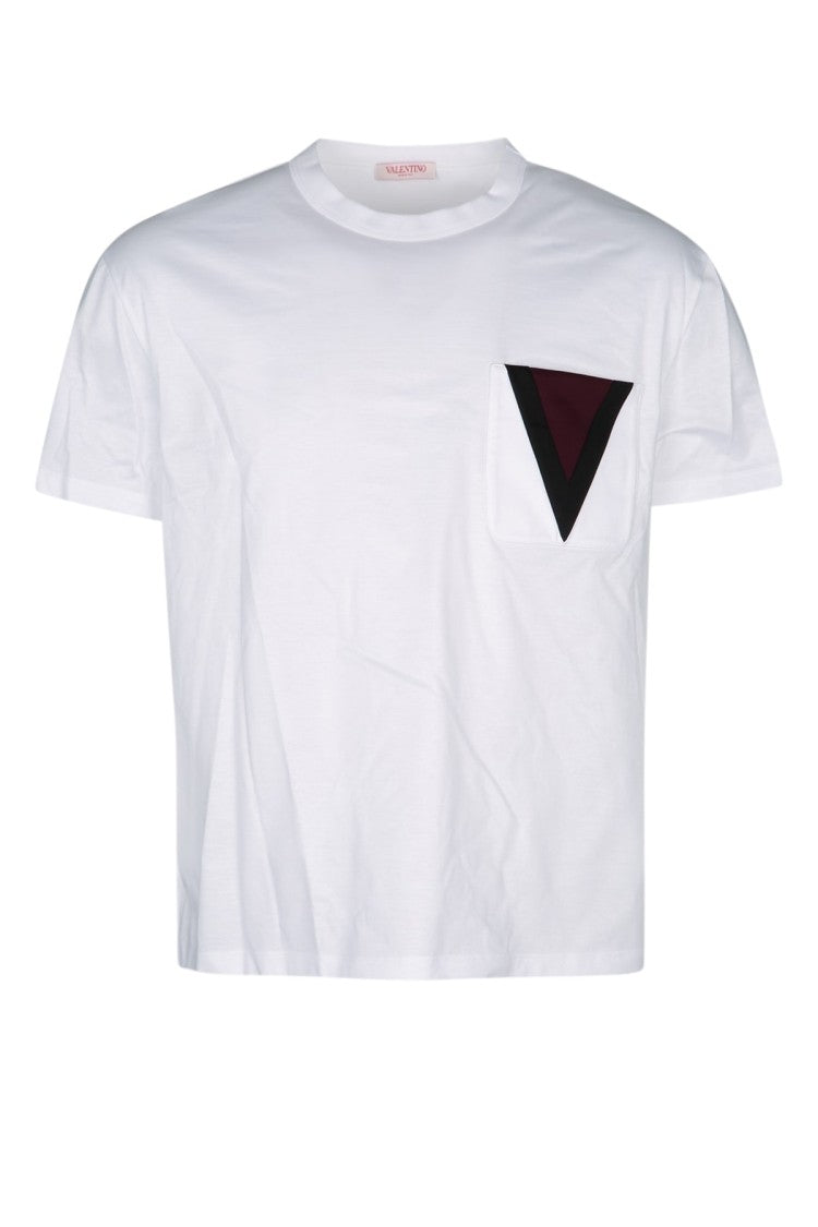 Valentino Garavani Short-Sleeved T-Shirt With Contrasting Pocket Design