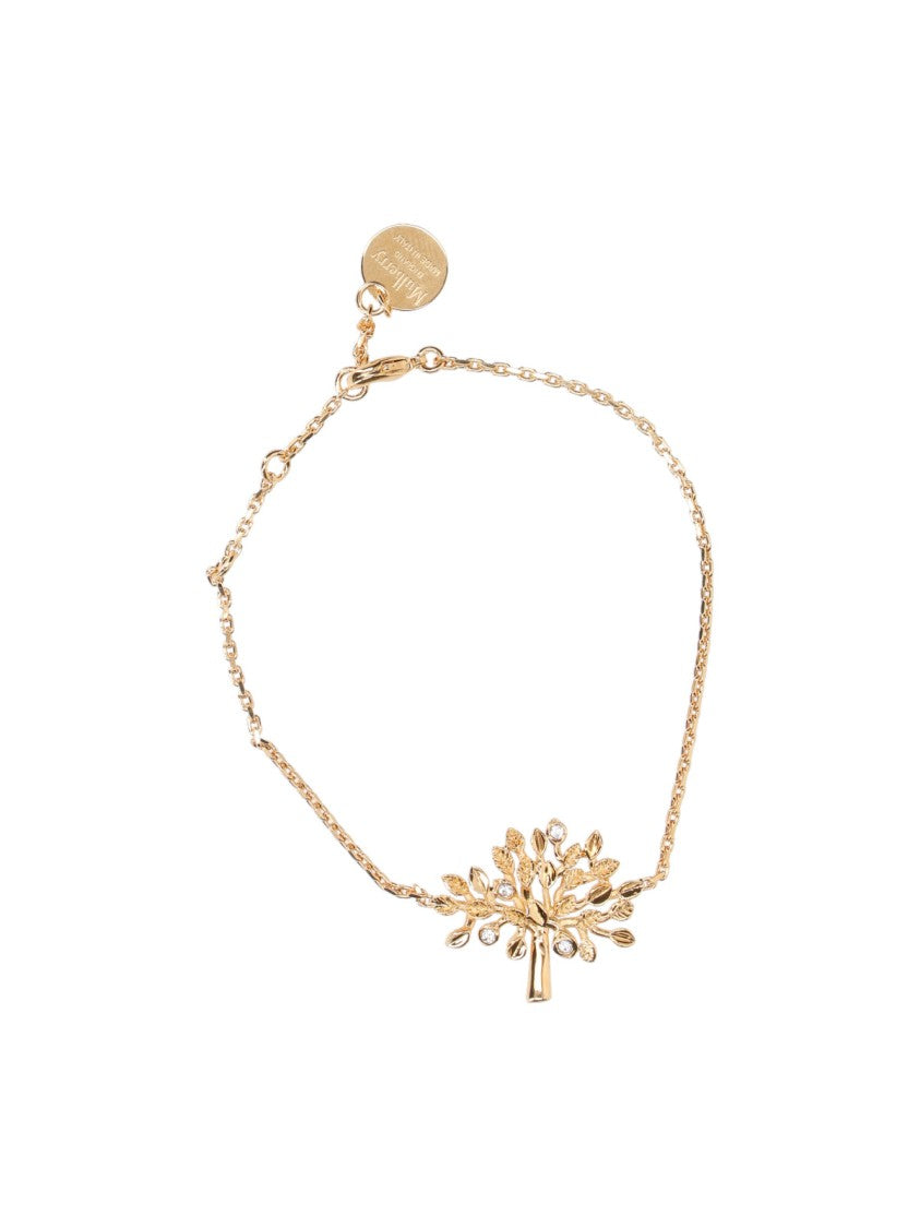 Mulberry "Tree" Bracelet – Gold-Tone Brass With Crystals