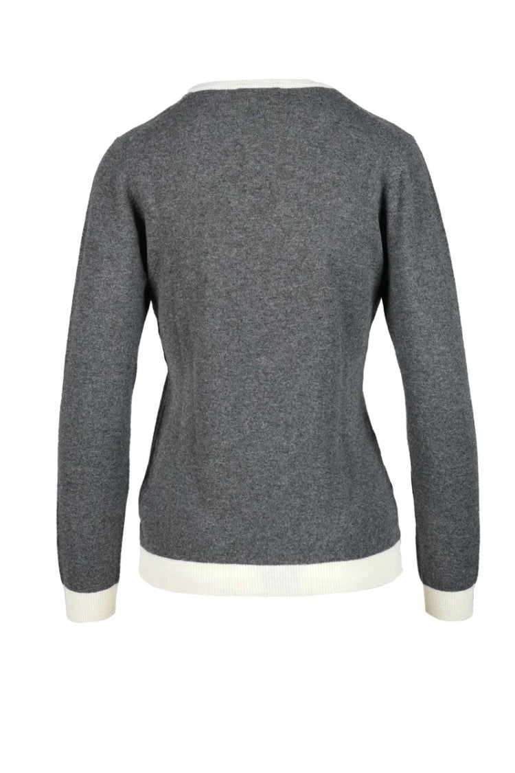 Ballantyne Cashmere Pullover - Grey
