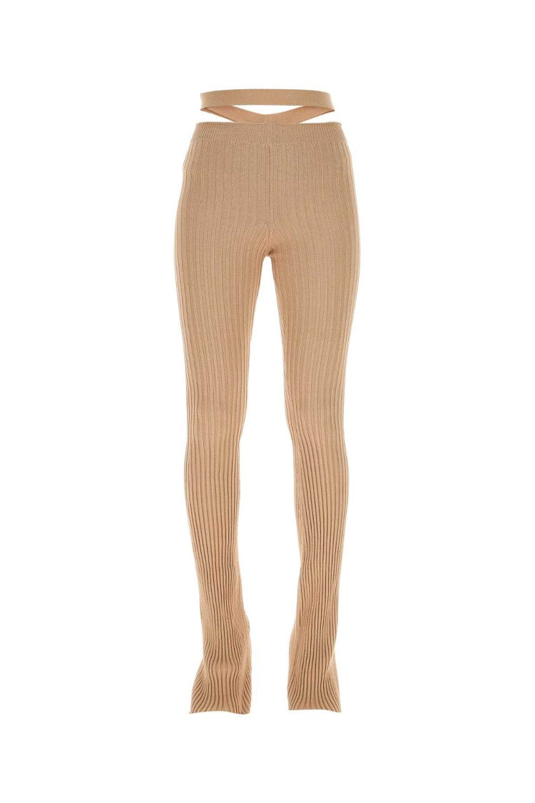 Andreâdamo Skin Pink Stretch Viscose Blend Pant