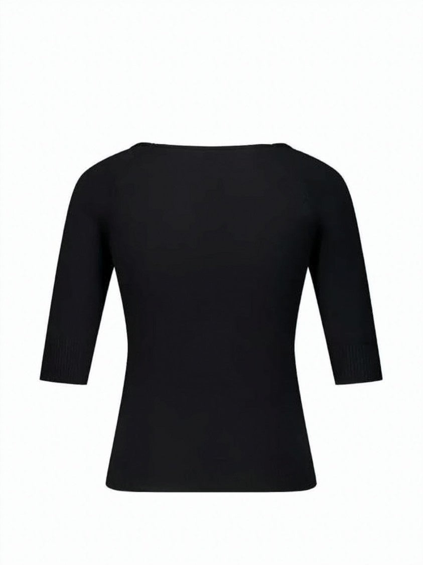 Paloma Wool White Fitted Asymmetrical Neckline Chain Top
