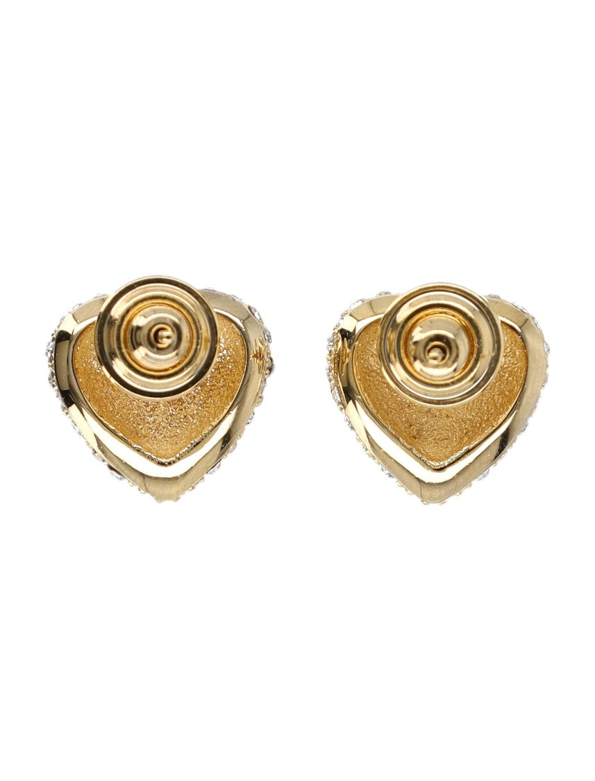 Valentino Garavani Heart-Shaped Earrings With Swarovski Crystals