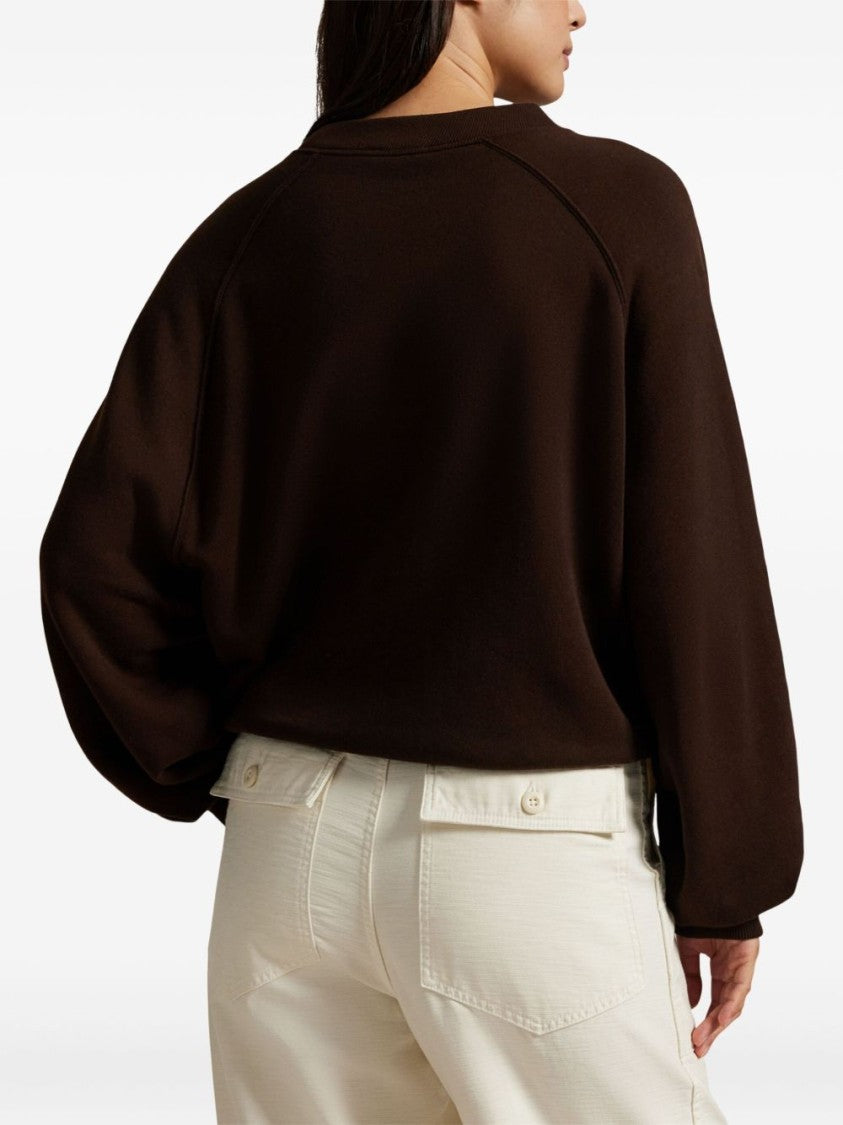 Polo Ralph Lauren Brown Sweatshirt With Graphic Bear Detail