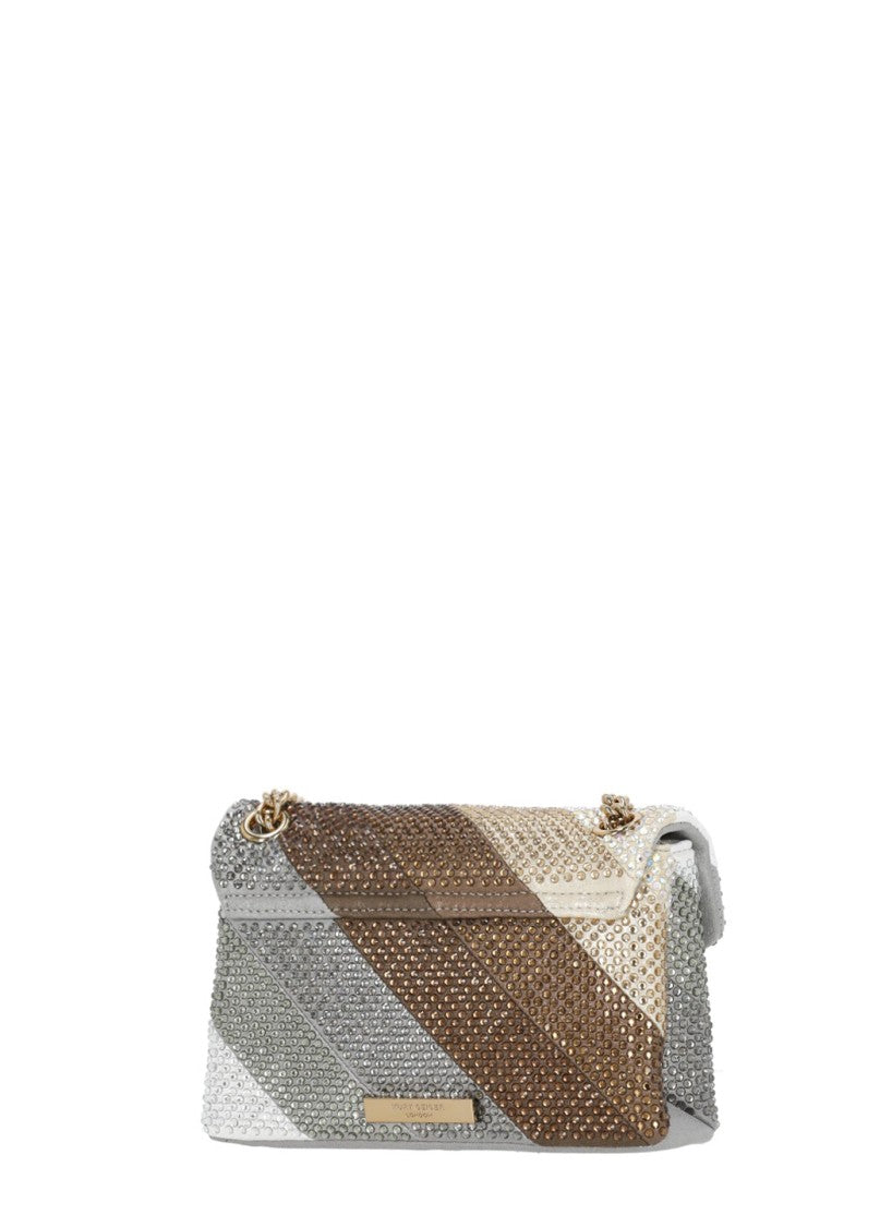 Kurt Geiger Multicolour Rhinestone Embellished Mini Shoulder Bag