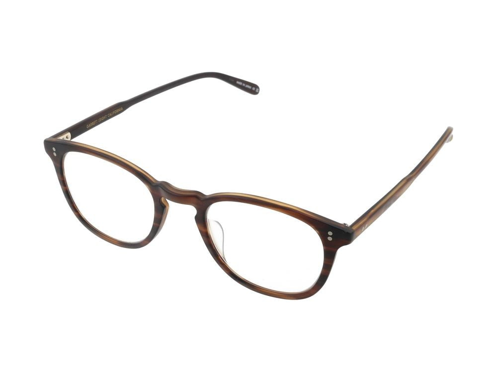Garrett Leight Matte Brandy Tortoise Acetate Optical Glasses