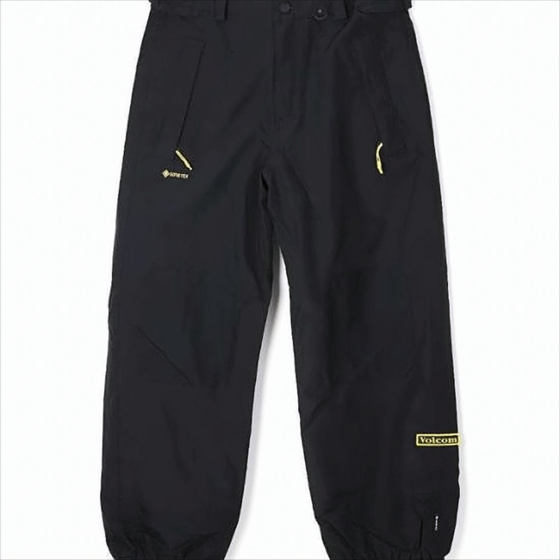 Volcom Straight Fit Black Nylon Pants With Design