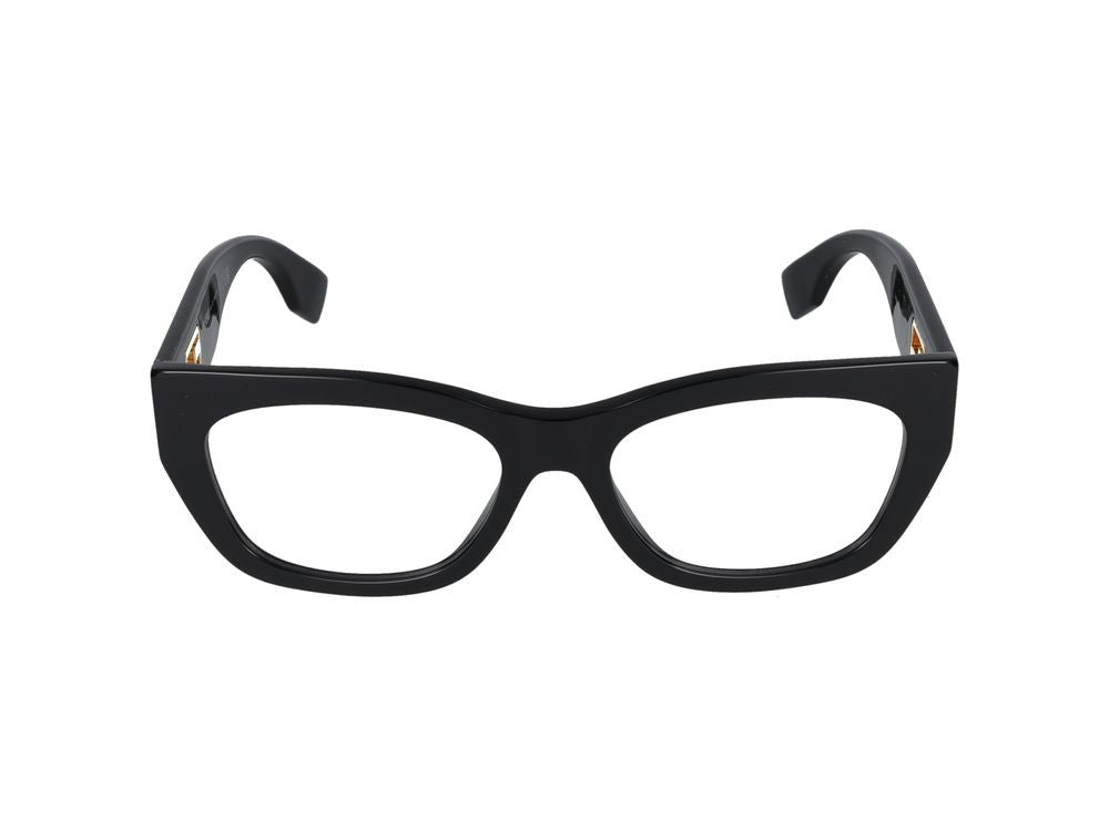 Maison Fendi Black Oversized Square Eyeglasses