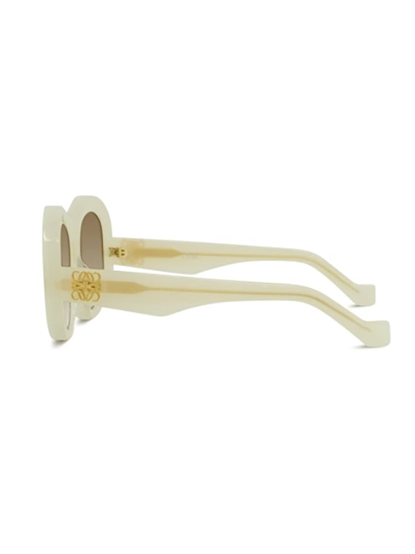 Loewe Beige Lw40181i Rounded Gradient Sunglasses