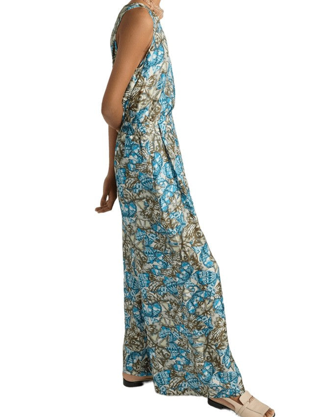 Momonì Printed Silk Palazzo Trousers