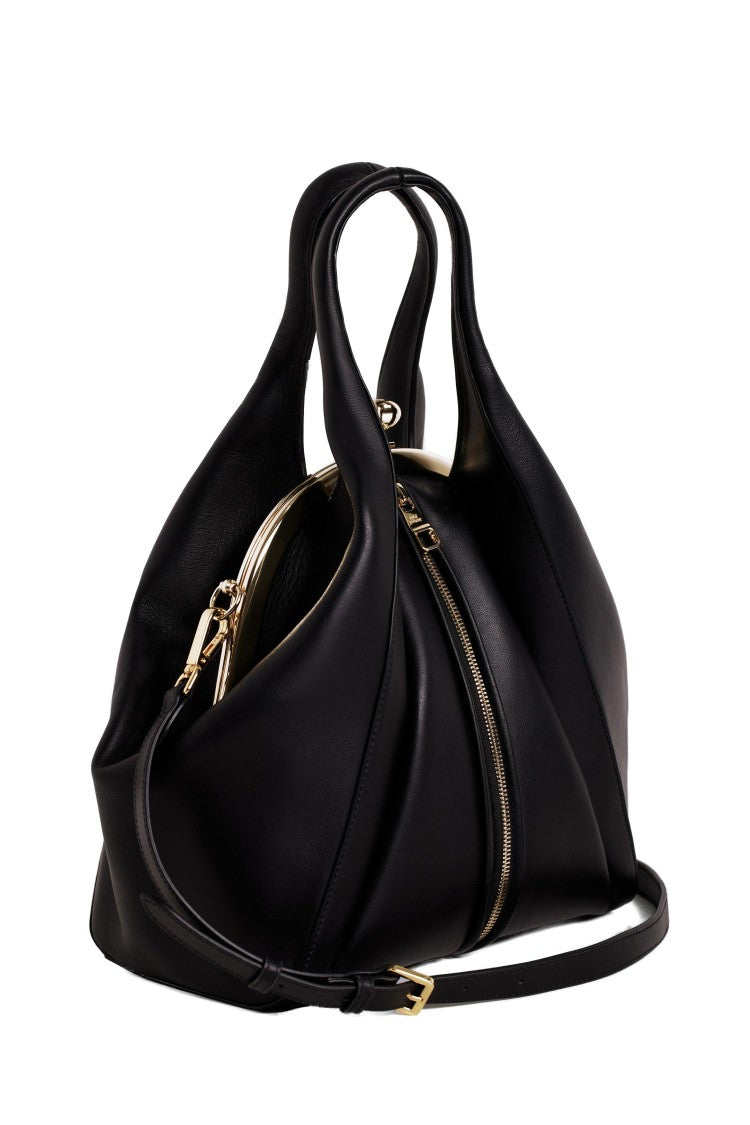 Saiid Kobeisy Calfskin Bag With Middle Zipper