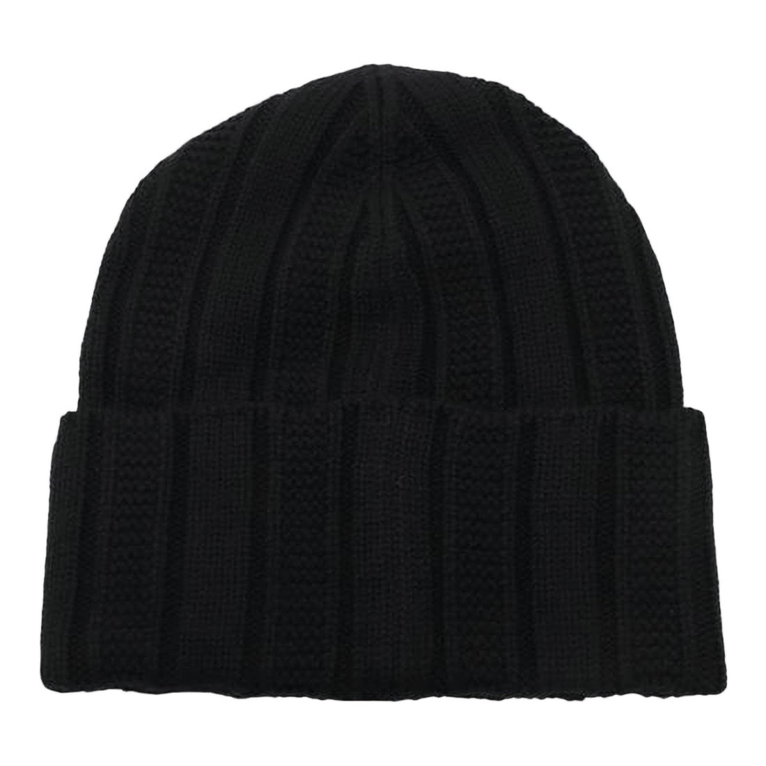 Versace Ribbed Wool Beanie With Cuffed Design