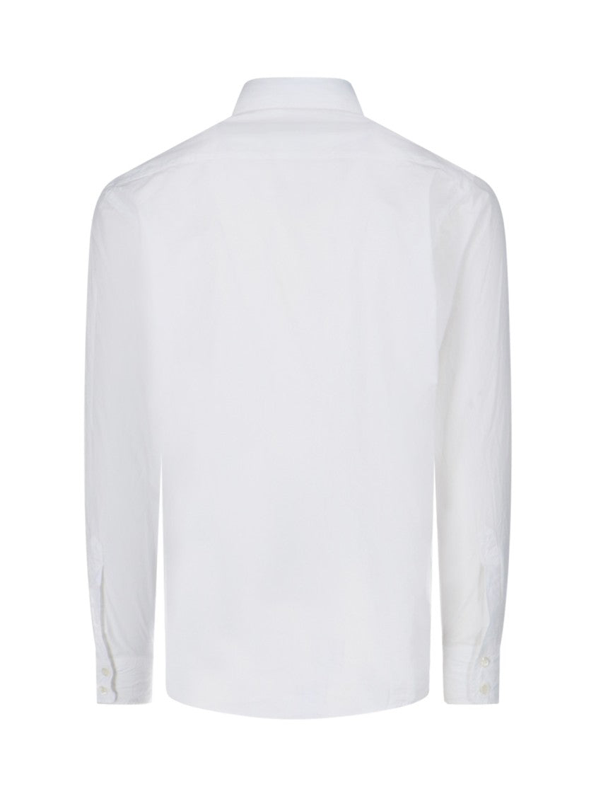 Aspesi White Button-Down Shirt With Structured Collar