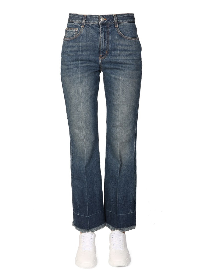 Stella Mccartney Mid-Rise Blue Denim Jeans