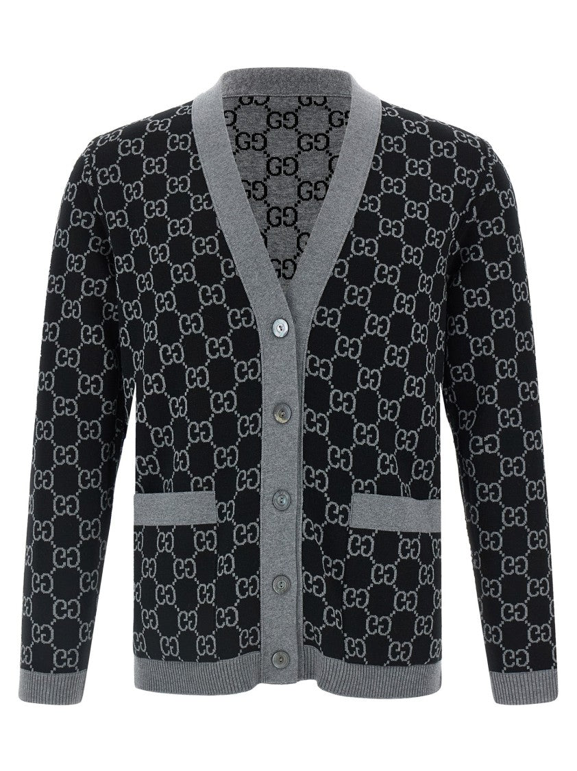 Gucci Gg Jacquard Reversible Cardigan