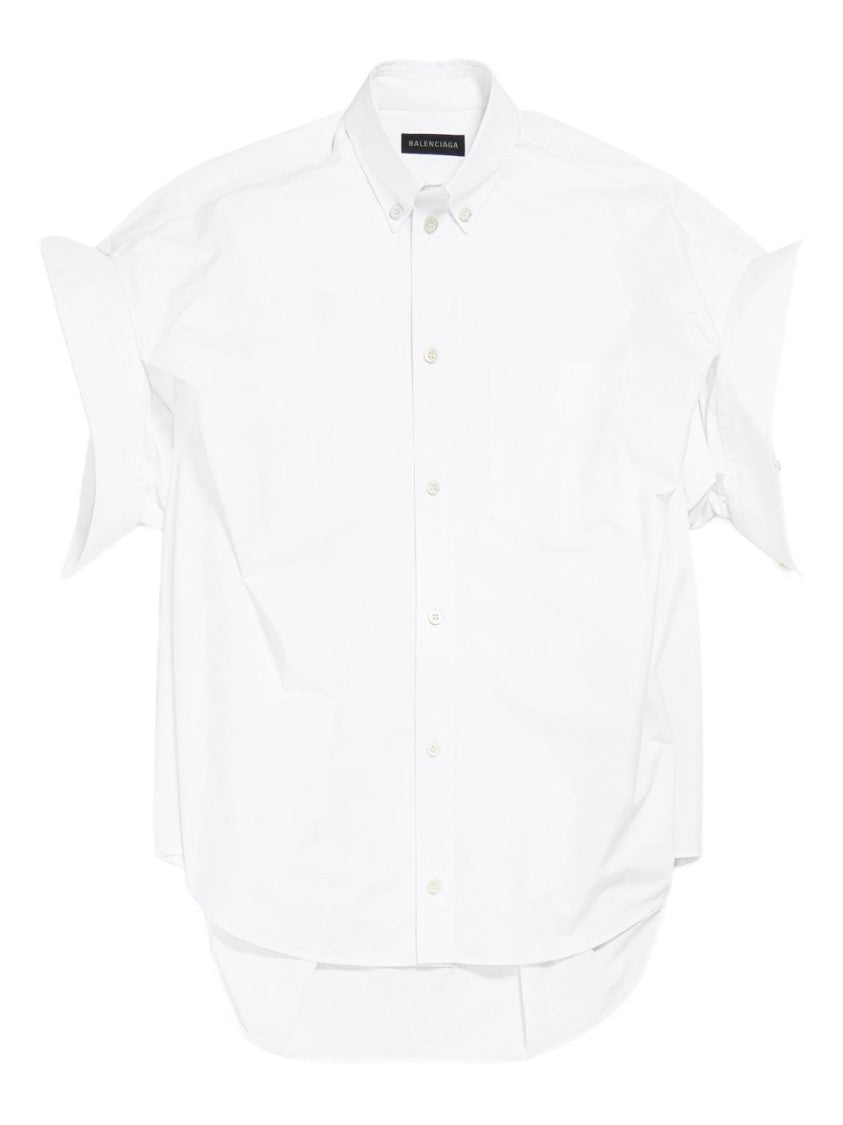 Balenciaga Oversized White Cotton Shirt