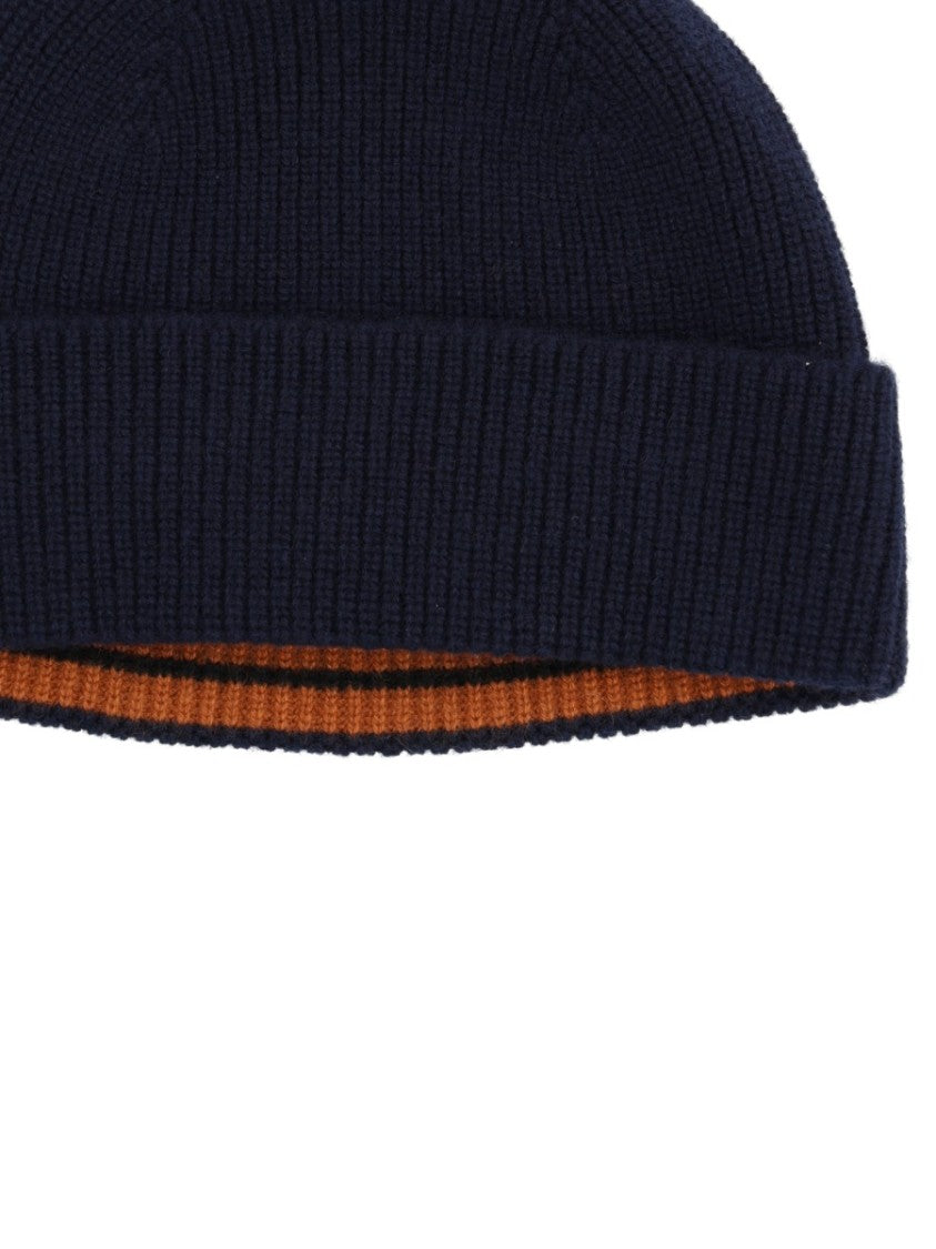Zegna Ribbed Cashmere Beanie With Folded Cuff