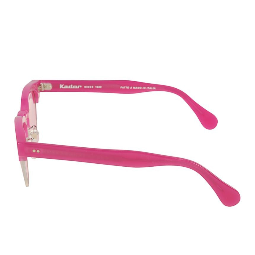 Kador Woody Cm Translucent Pink Clubmaster Sunglasses