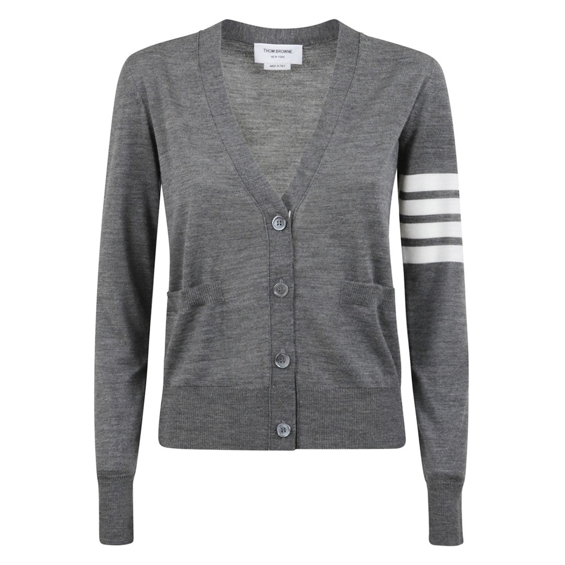 Thom Browne Merino Wool V-Neck Cardigan