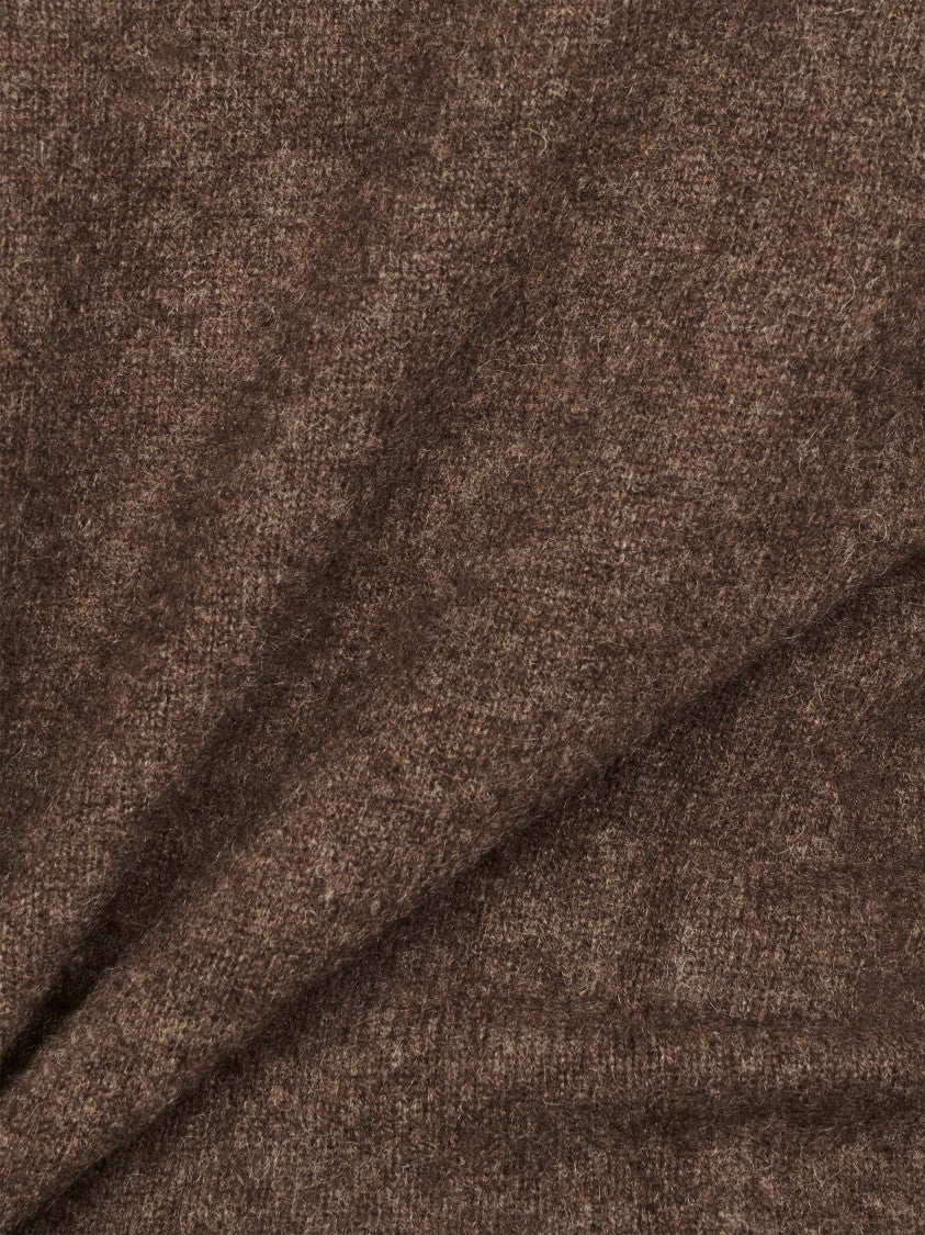 Max Mara Plush Round Neck Yak Wool Sweater