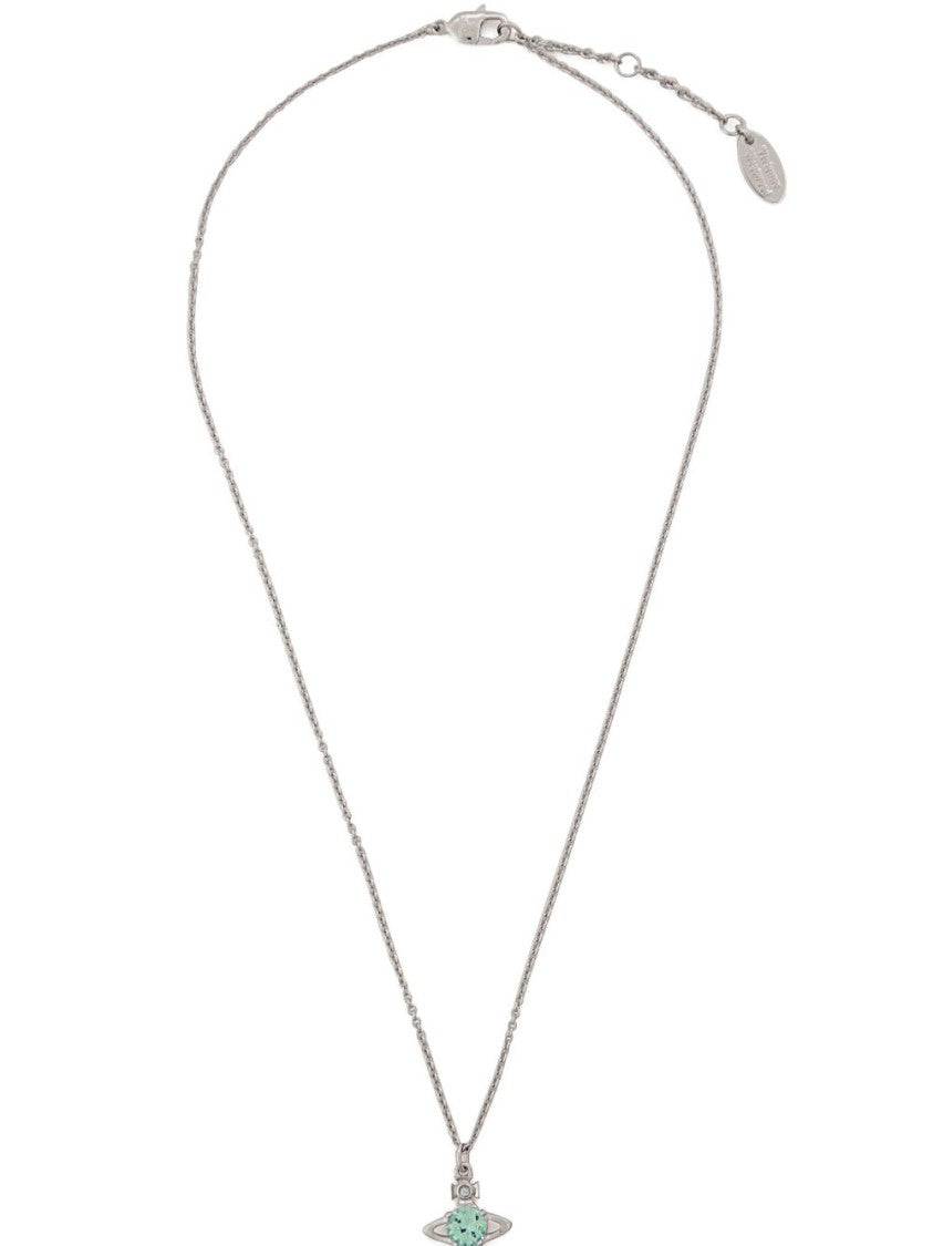 Vivienne Westwood Celestial-Inspired Brass Necklace With Turquoise Pendant