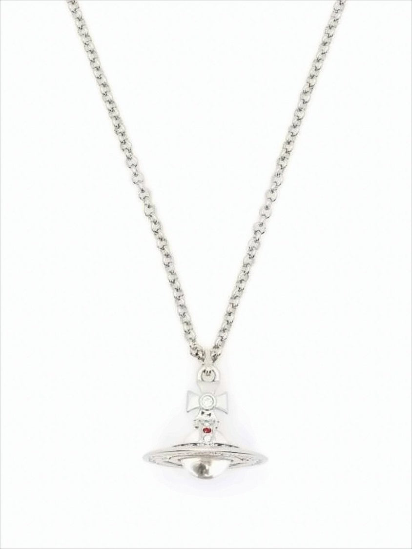 Vivienne Westwood Silver-Tone Necklace With Distinctive Orb Pendant
