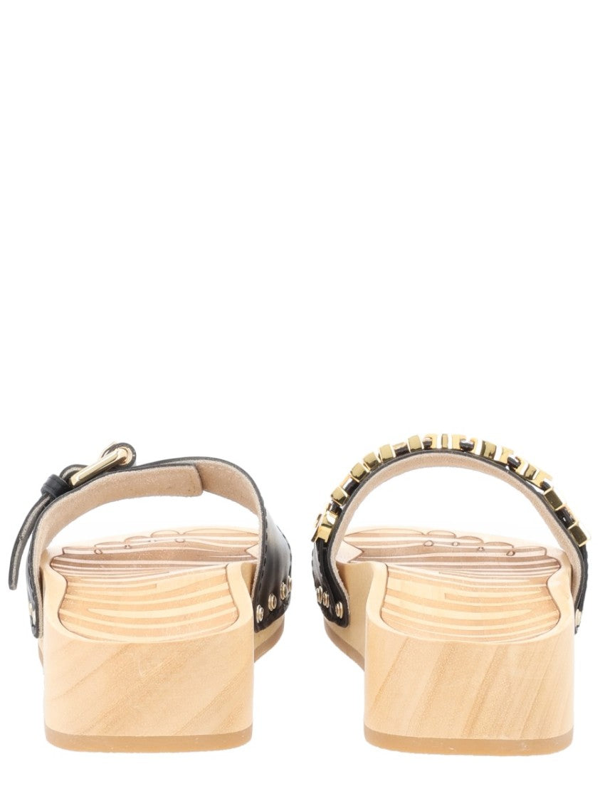 Moschino Zebra Stripe Padded Straps Sandals