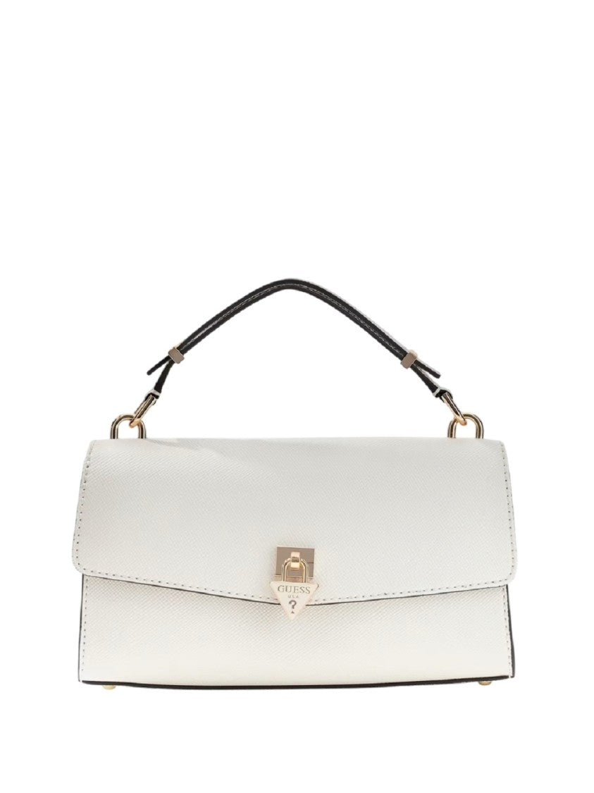 Guess Faux Leather Handbag Snap Closure