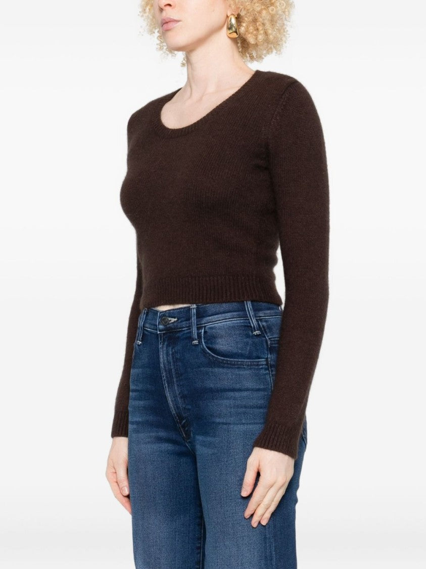 Twin-Set Soft Knit Sweater With Round Neckline
