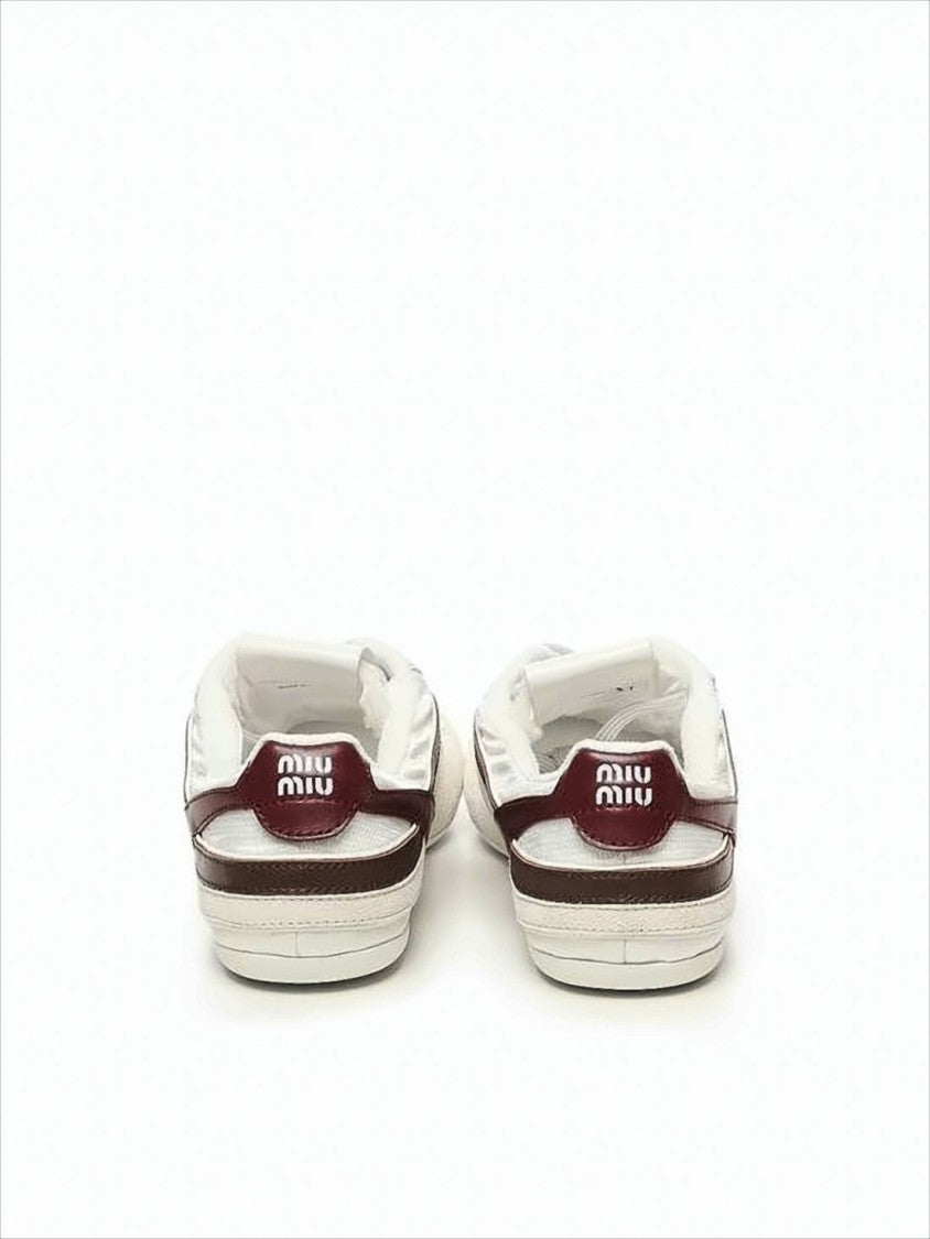 Miu Miu Low-Profile Sneakers With Polyamide And Suede Accents