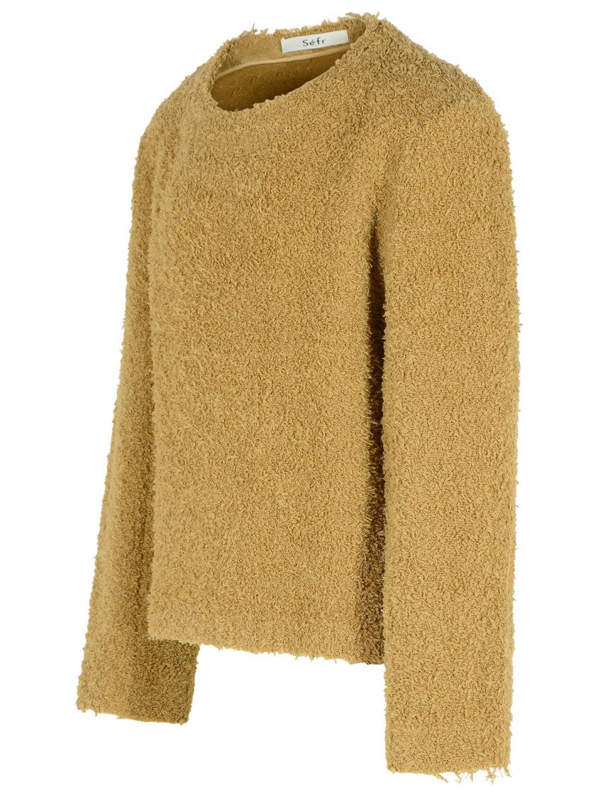 Séfr Dignan' Beige Virgin Wool Sweater
