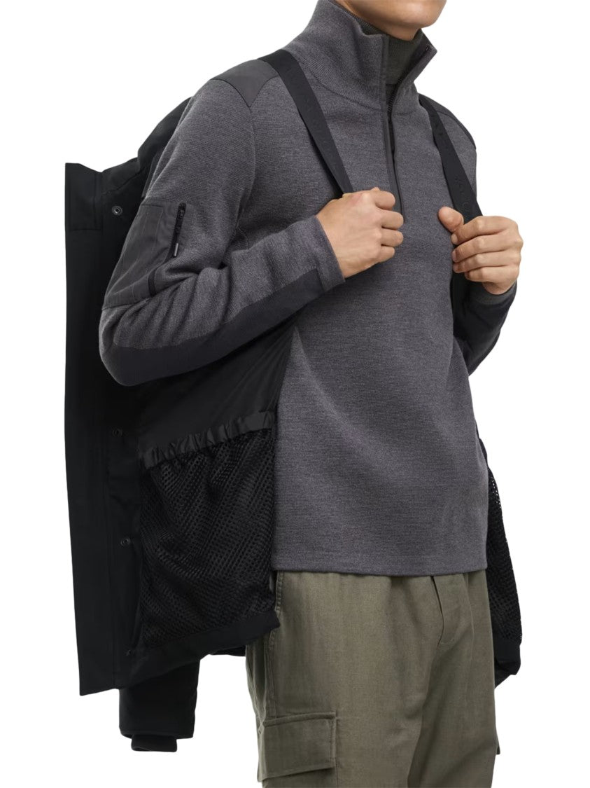 Canada Goose Wyndham Parka- Cr Black Label Quilted Hooded Parka
