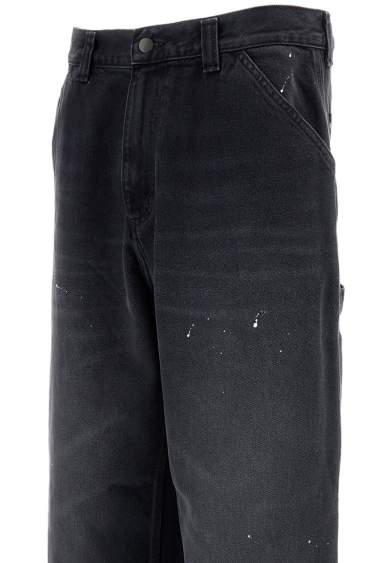Carhartt Wip Black Smith Cotton Canvas Pants