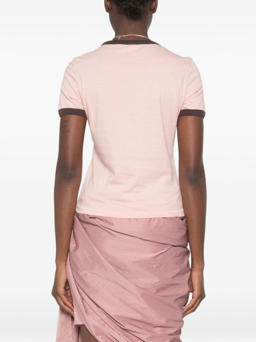 Chloé White Short-Sleeved Palm Tree Graphic T-Shirt