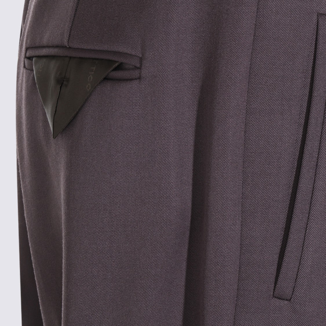 The Attico High-Waisted Tailored Trousers With Silver Buckle And Cuffed Hems