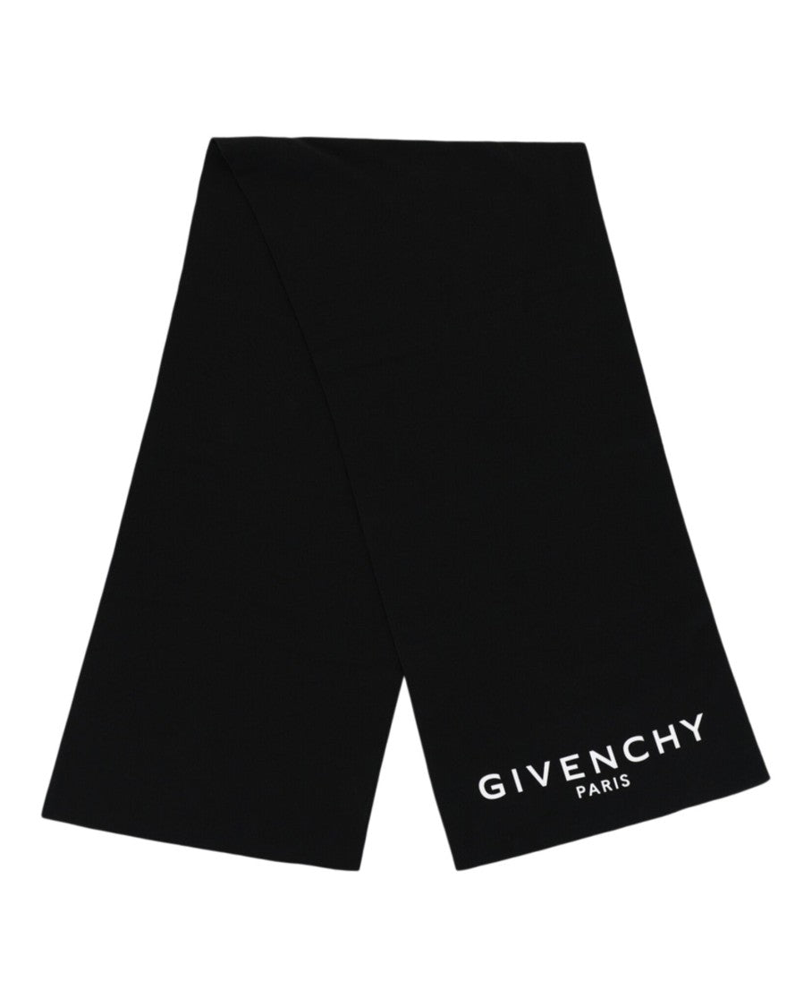 Givenchy Long Rectangular Scarf With Prominent Logo Graphic