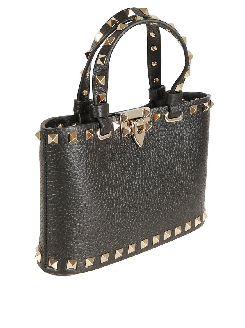 Valentino Garavani Rectangular Handheld Bag With Removable Metal Mesh Strap