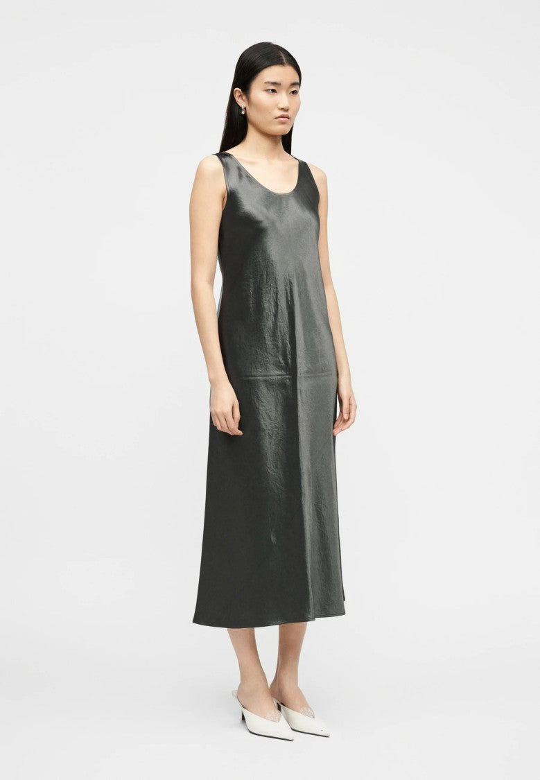 Max Mara Gray Acetate Evening Gown