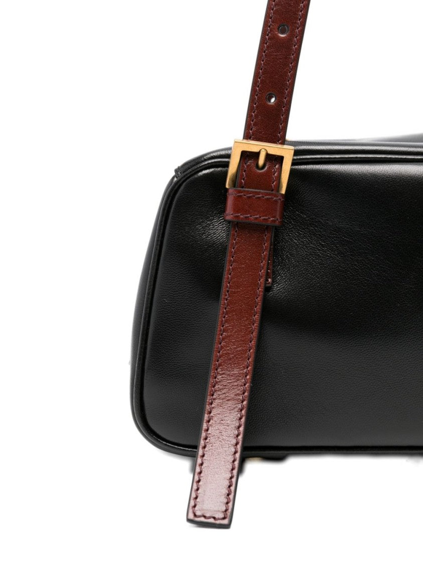 Versace Rectangular Handbag In Smooth Silk And Nylon