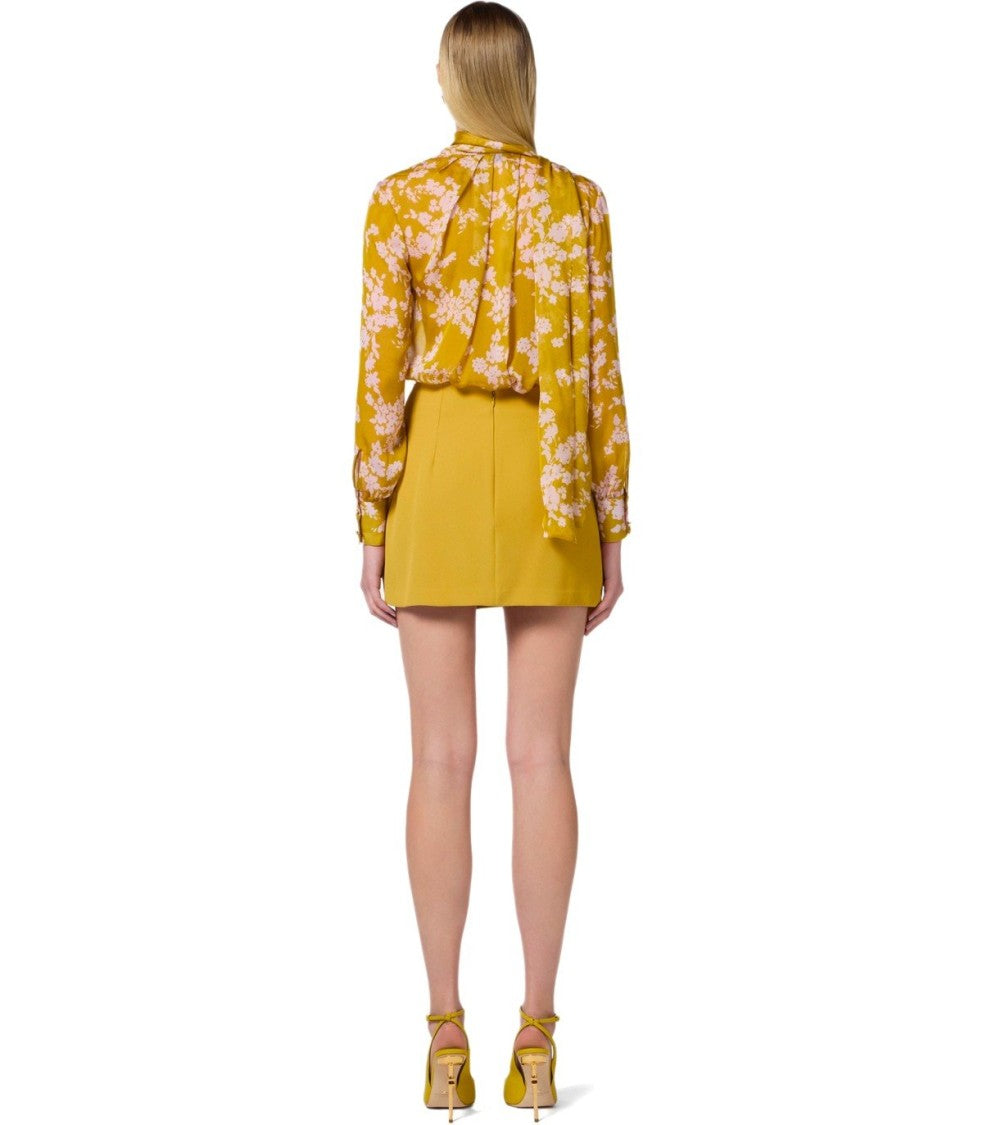 Elisabetta Franchi Curry Wrap Skirt