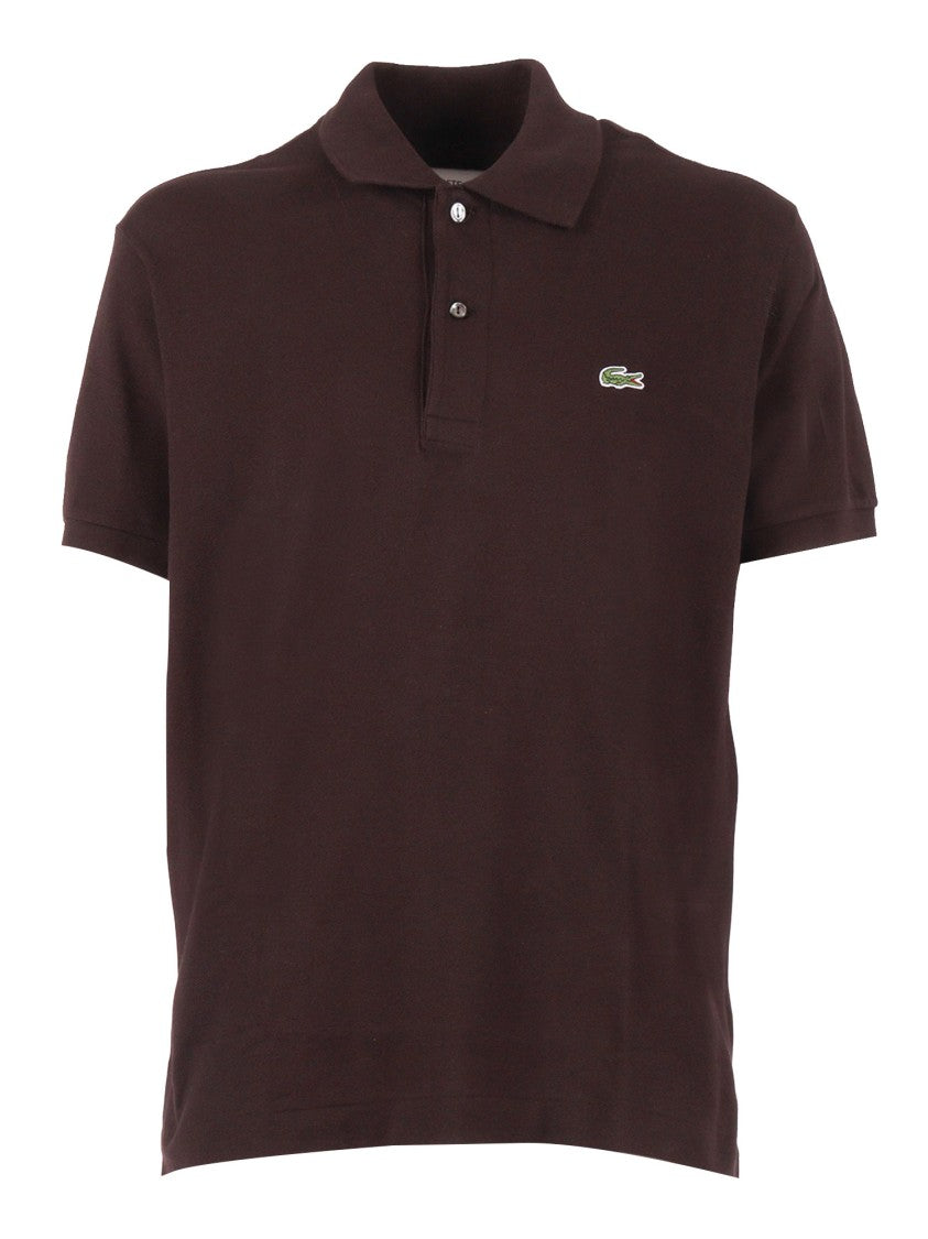 Lacoste Textured Cotton Minimalist Polo Shirt