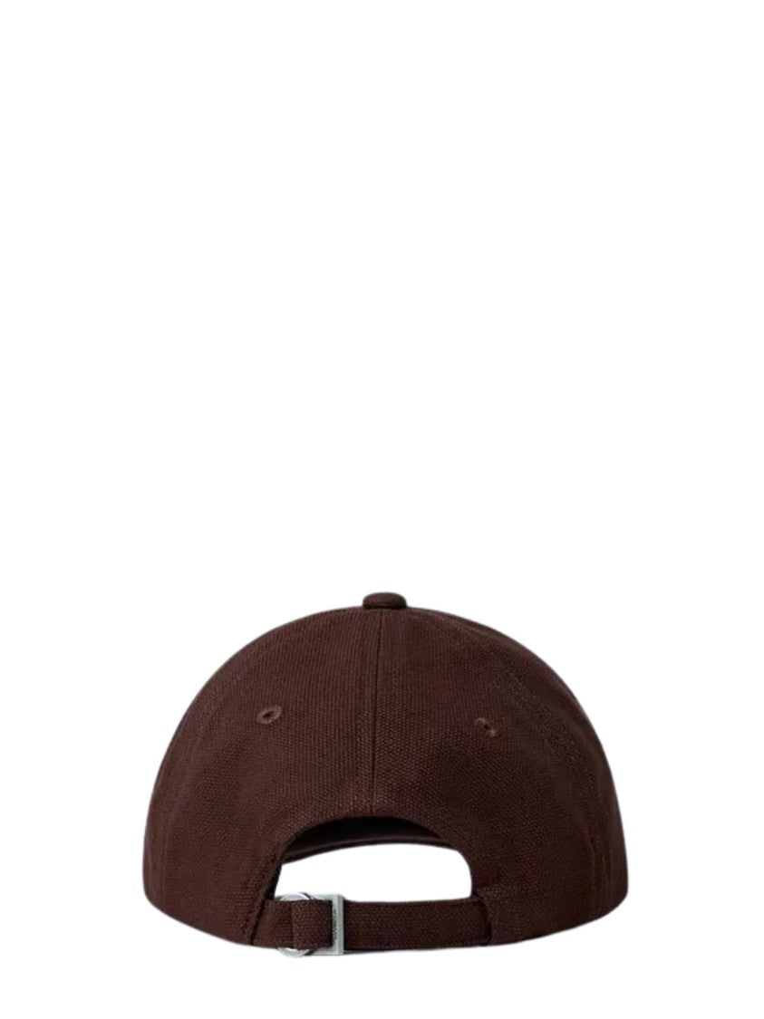 Jacquemus Brown Cotton Logo Bucket Hat