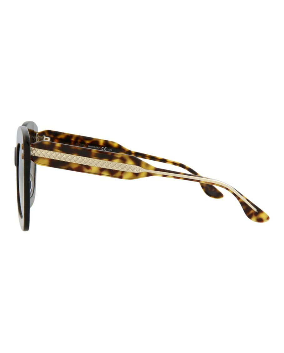 Bottega Veneta Tortoiseshell Square-Frame Acetate Sunglasses
