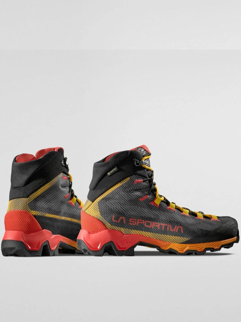 La Sportiva Black/Yellow Aequilibrium Hike High-Top Hiking Shoe